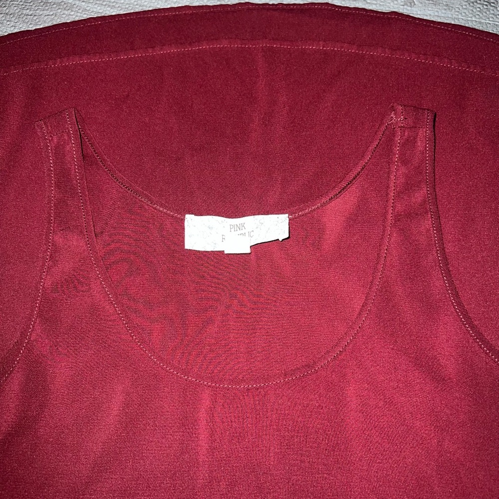 Pink Republic Women's Burgundy Top size XS